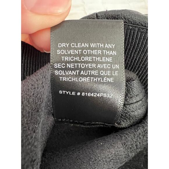 Rebecca Taylor Black Vegan Leather Ankle Pants - Women's Size 0 - Picture 7 of 11